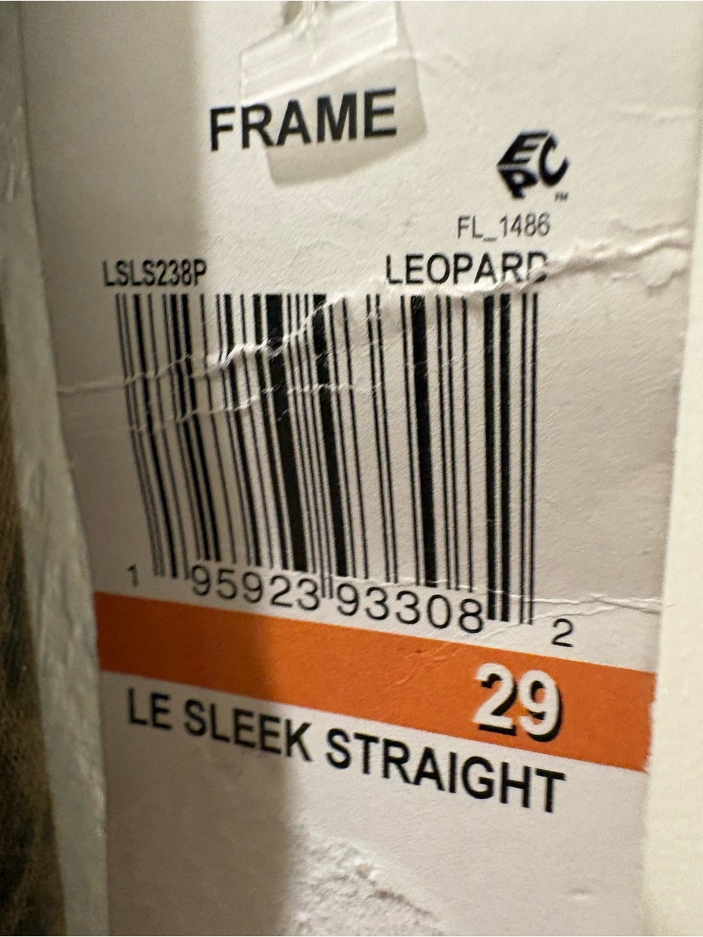 NWT FRAME Le Sleek Straight Leopard Print Jeans Women’s 29 High Rise $268 - Picture 9 of 10